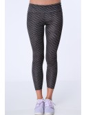 Dark gray patterned sports leggings MR15285 - Online store - Boutique